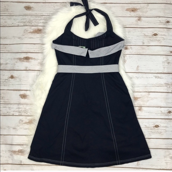 Anthropologie 🕷 Lil Aquabelle Pin Up Halter Dress - Picture 2 of 7